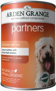 Arden Grange Partners dog food cans